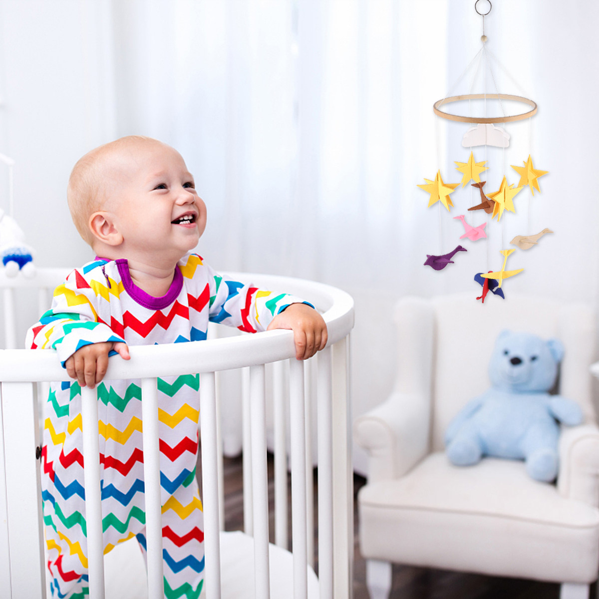 Baby Nursery Colors - 1 Adet Bebek Beşiği Asılı Süsleme