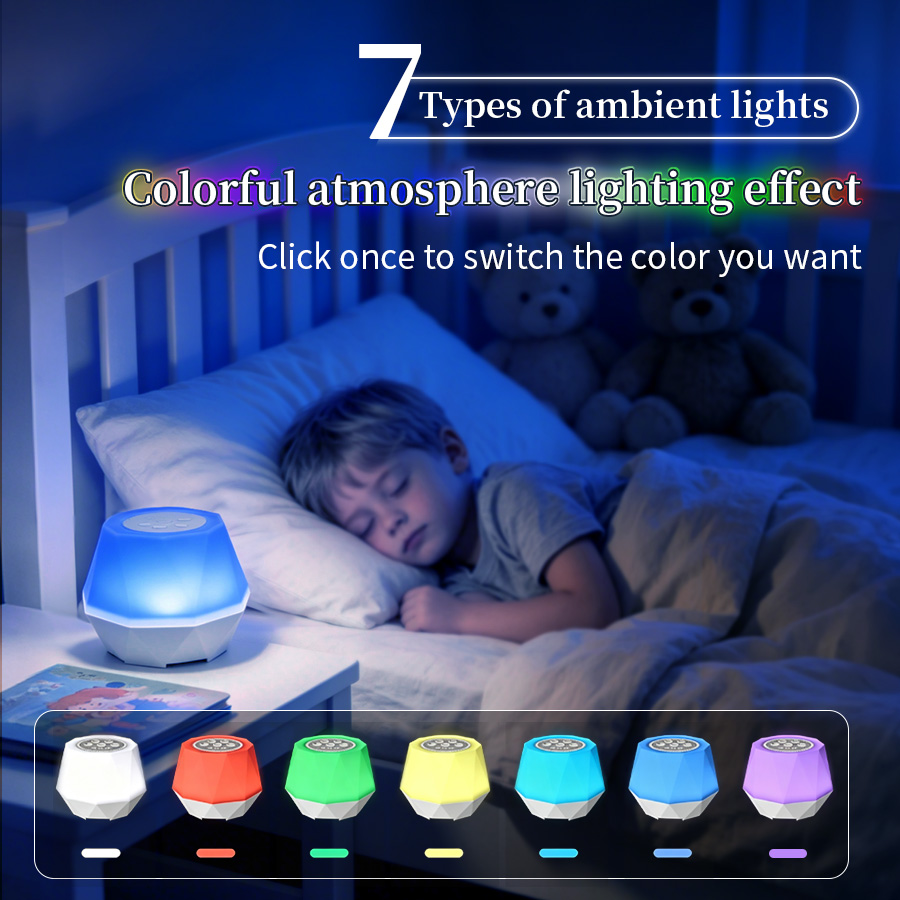 Baby Nursery Colors - 7 Renk Beyaz Gürültü Fonksiyonlu Gece