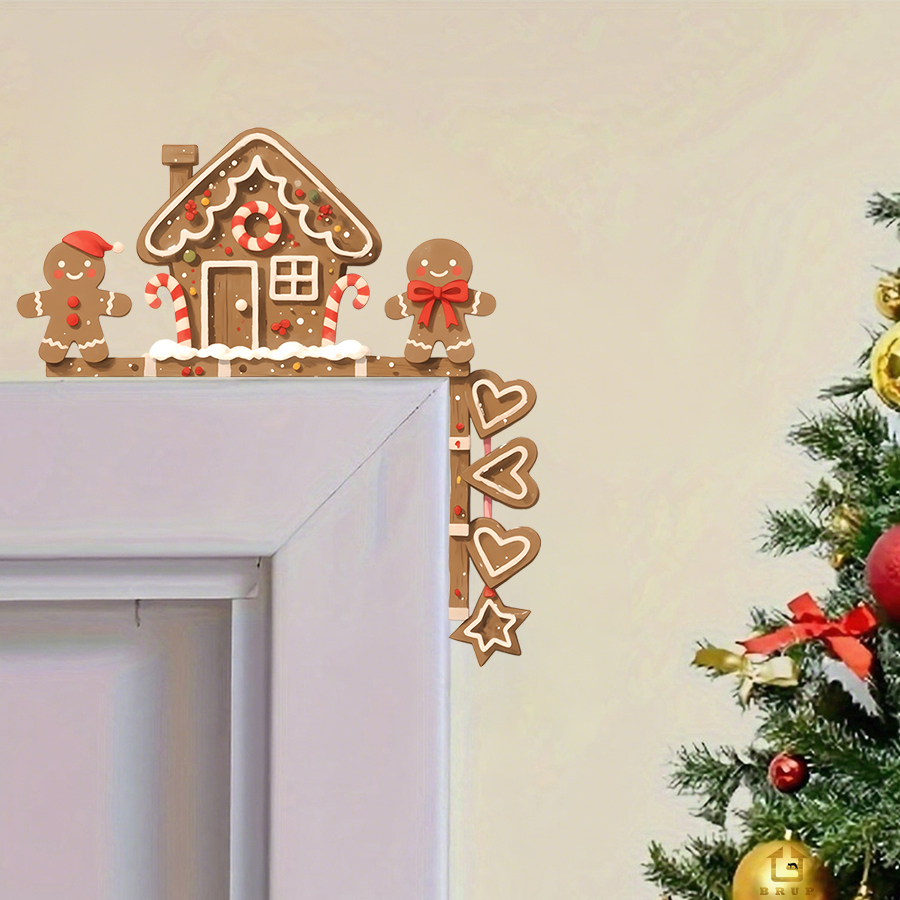 Baby Nursery Decals - Zencefilli kurabiye evi ve adam noel