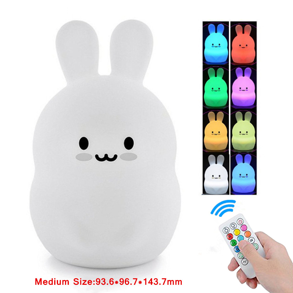 Baby Nursery Egg Light - Dokunmatik Sensör Tavşan Gece Lambası Uzaktan