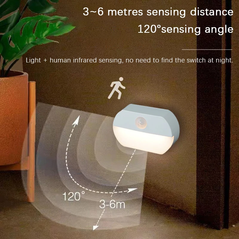 Baby Nursery Egg Light - LED İnsan Vücudu Algılama Gece Lambaları