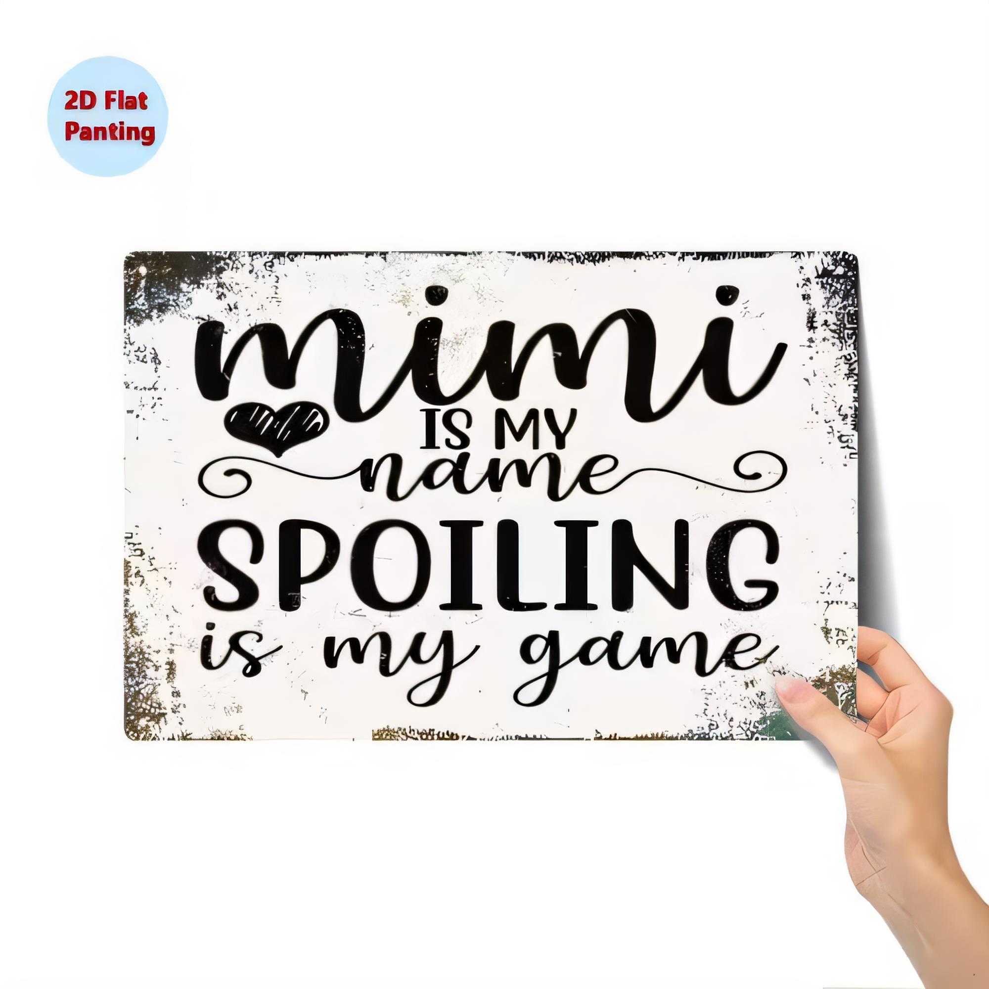 Teneke Levha MIMI ADI OLAN ŞEY - Baby Nursery Vintage Decor incelemesi ve fiyatı