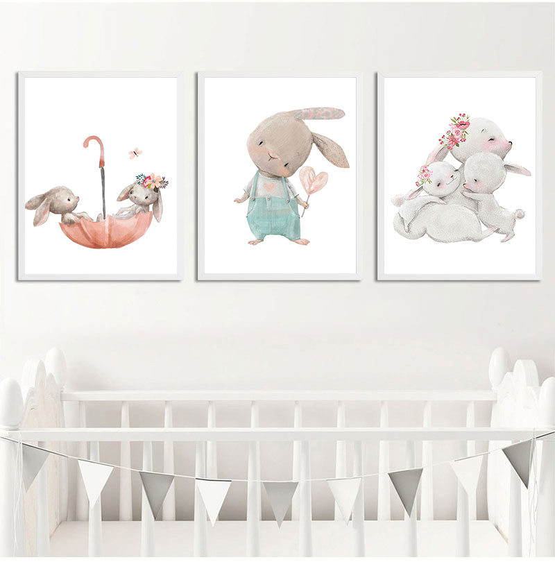 1 adet çerçevesiz dekoratif sa - Animals Baby Nursery incelemesi ve fiyatı