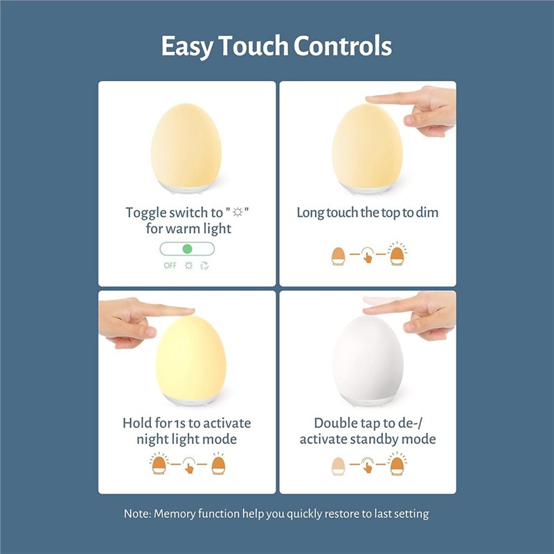 TFORU-Egg Light Bebek Gece Lam - Baby Nursery Colors incelemesi ve fiyatı