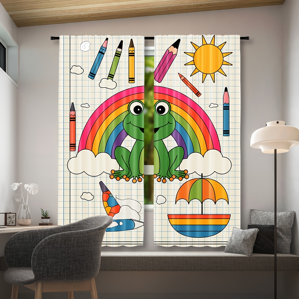 Sevimli Gökkuşağı Kurbağa Perd - Baby Nursery Colors incelemesi ve fiyatı