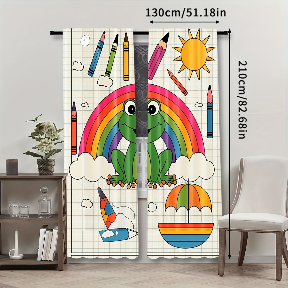 Sevimli Gökkuşağı Kurbağa Perd - Baby Nursery Colors incelemesi ve fiyatı