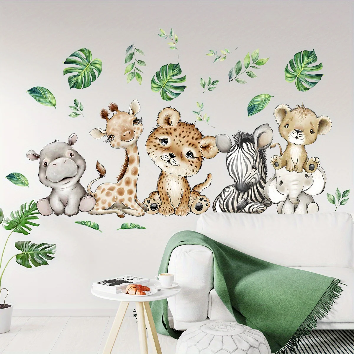 1 adet karikatür sevimli su ay - Baby Nursery Decals incelemesi ve fiyatı