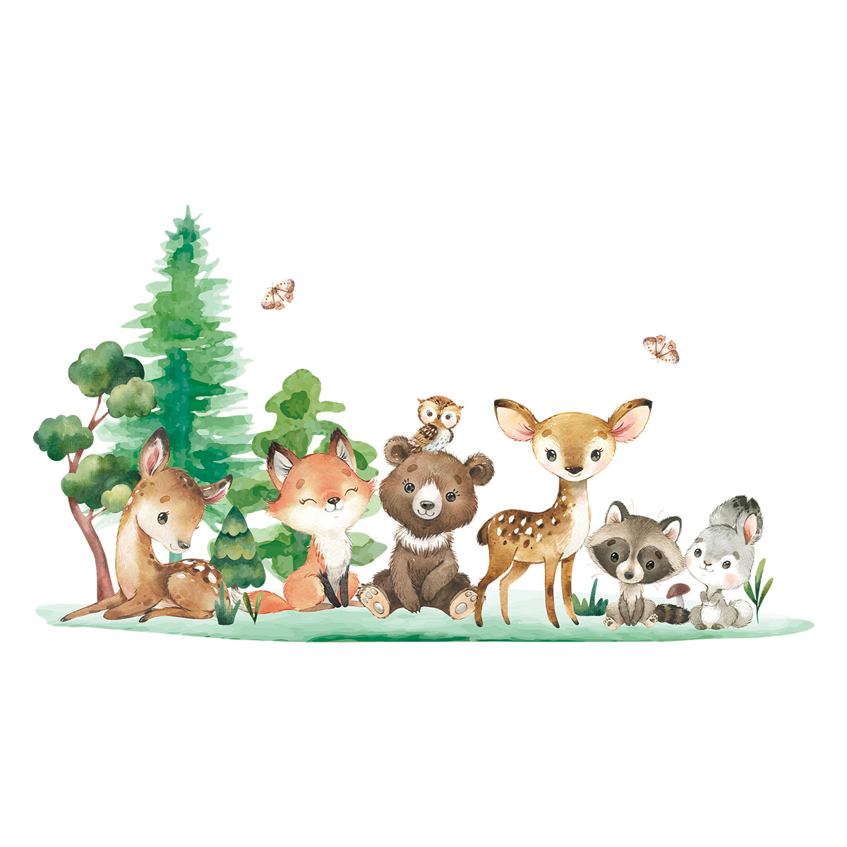 Orman Hayvanları Tema Ayı Geyi - Baby Nursery Animal Theme incelemesi ve fiyatı