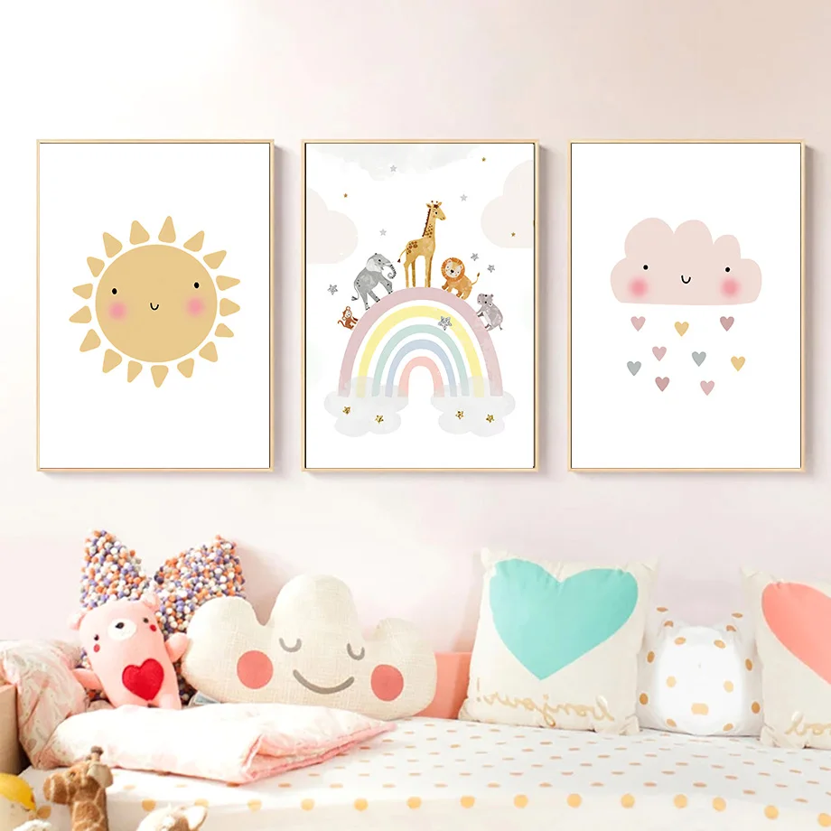 Zürafa Fil Sıcak Balon Güneş G - Baby Nursery Name Wall Art incelemesi ve fiyatı