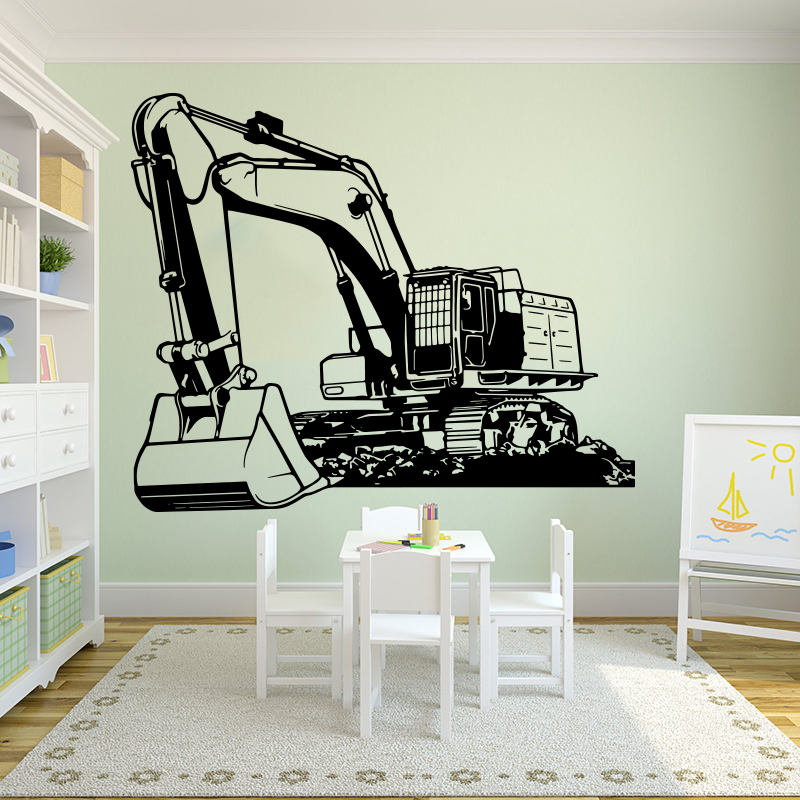 Büyük Ağır Ekipman Ekskavatör  - Baby Nursery Decals incelemesi ve fiyatı