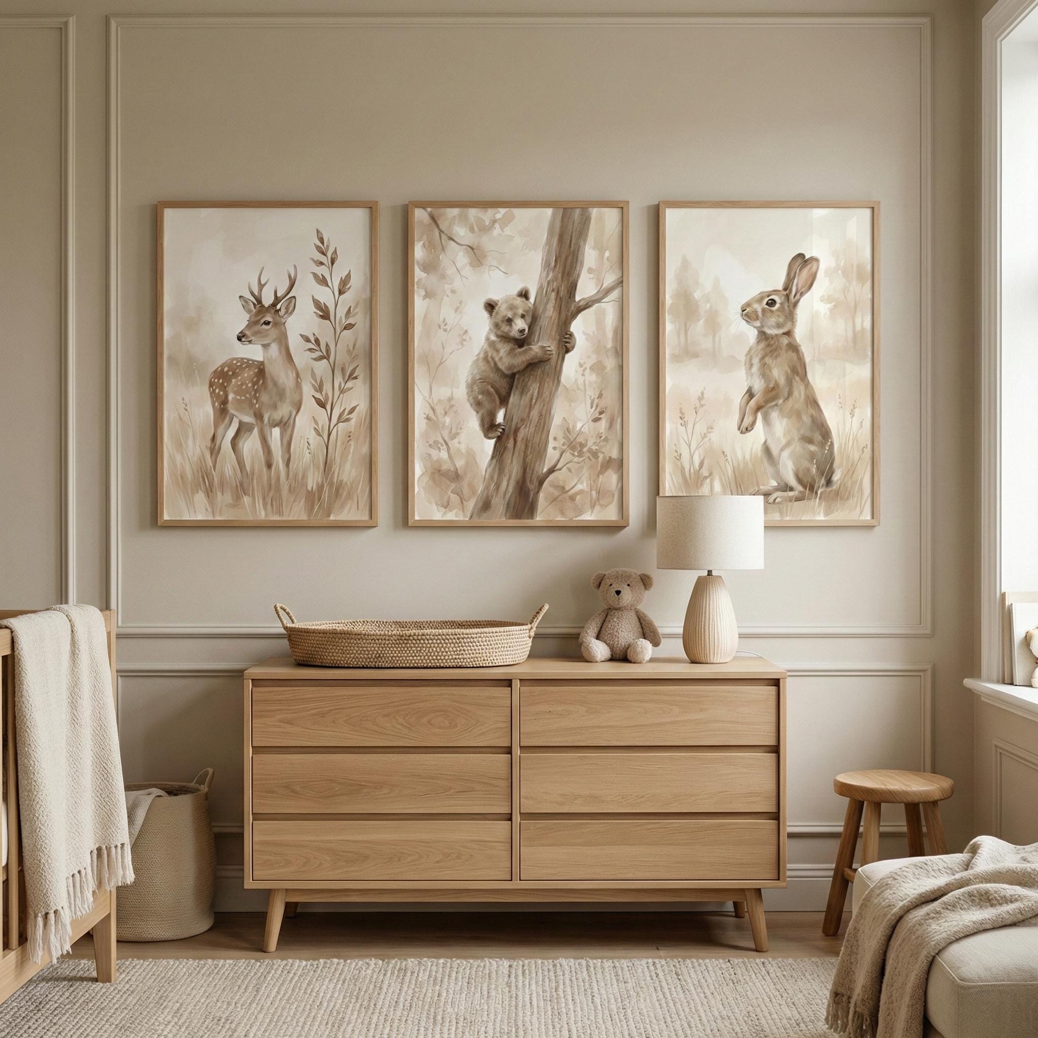 Orman Hayvanları Baskılı Nötr  - Animals Baby Nursery incelemesi ve fiyatı