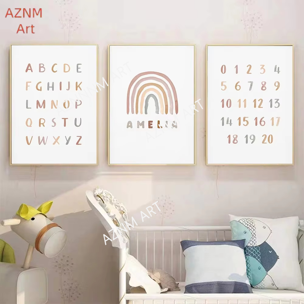 1/3 adet, poster özel ABC 123  - Baby Nursery Name Wall Art incelemesi ve fiyatı