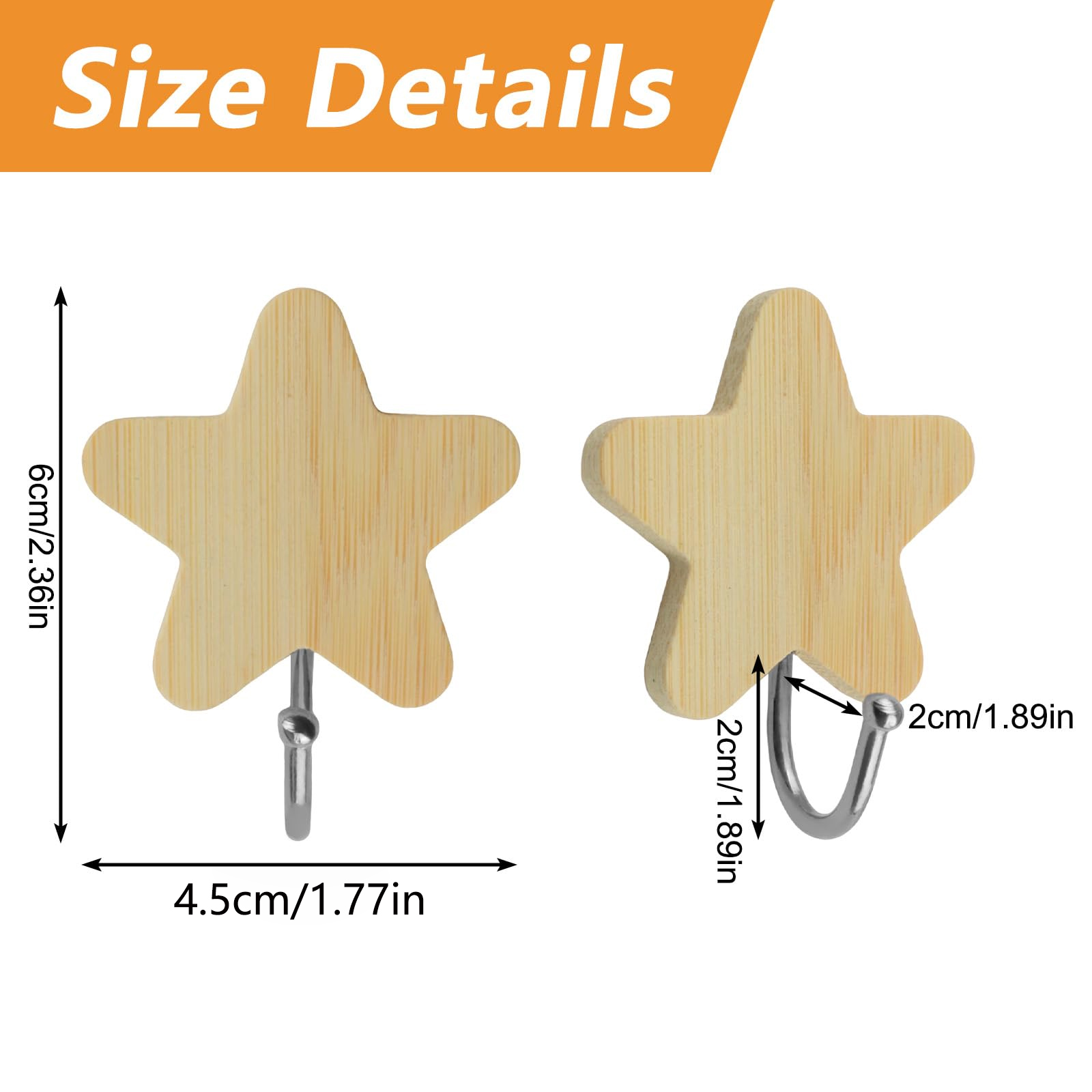 Yapışkanlı Yıldız Şeklinde Kan - Baby Nursery Hooks incelemesi ve fiyatı