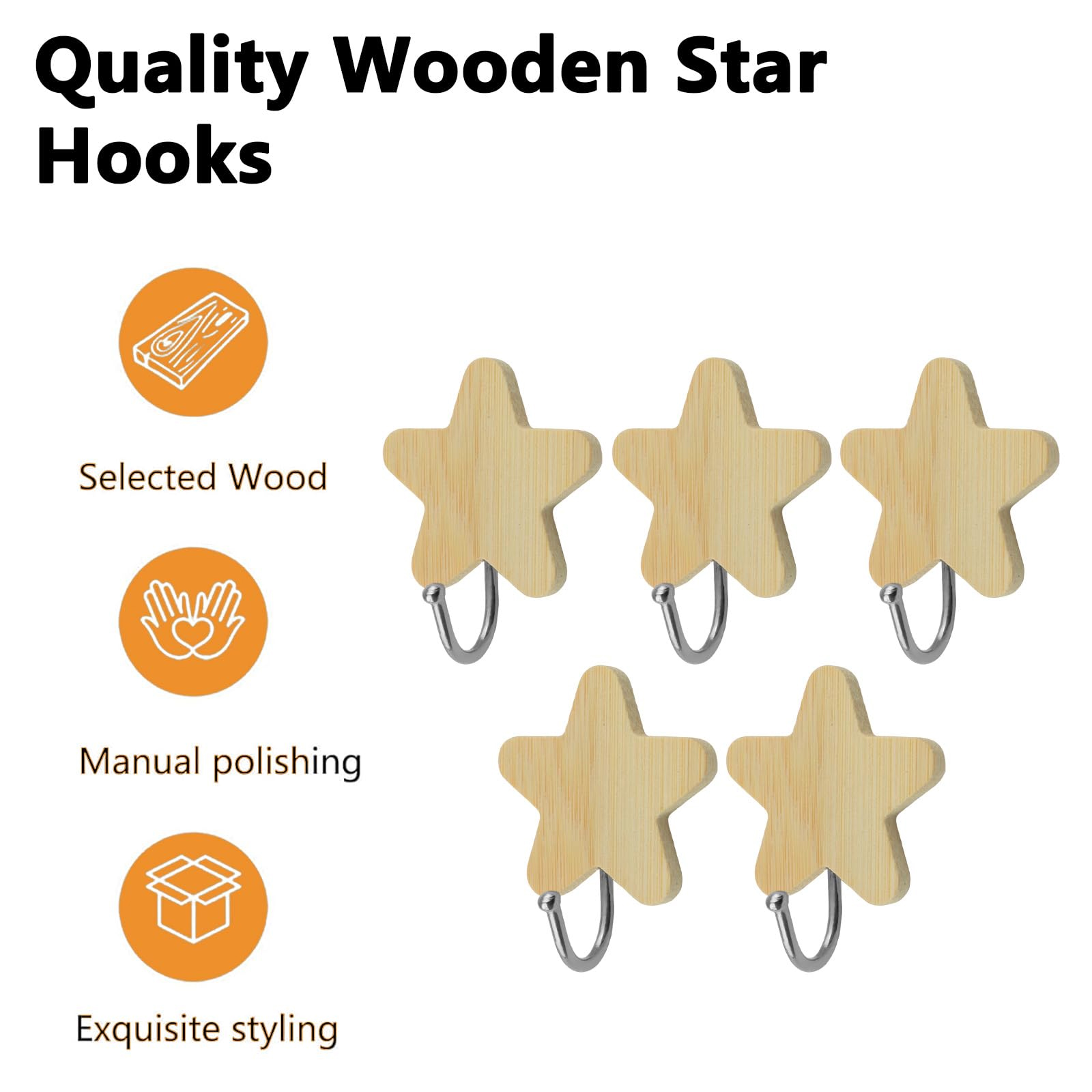 Yapışkanlı Yıldız Şeklinde Kan - Baby Nursery Hooks incelemesi ve fiyatı
