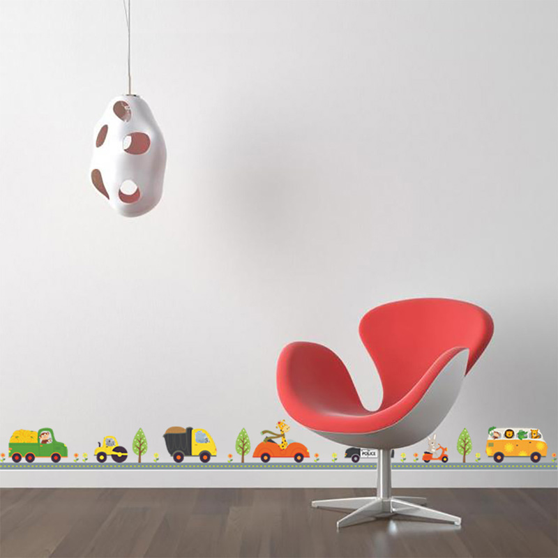 Karikatür Hayvanlar Araba duva - Baby Nursery Decals incelemesi ve fiyatı