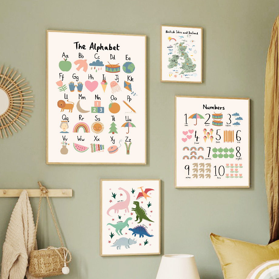 Hayvan Dünya Haritası Dinozor  - Animals Baby Nursery incelemesi ve fiyatı
