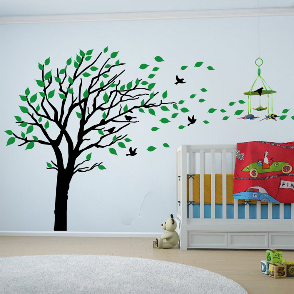 Büyük iki renk ağacı yapraklar - Baby Nursery Colors incelemesi ve fiyatı