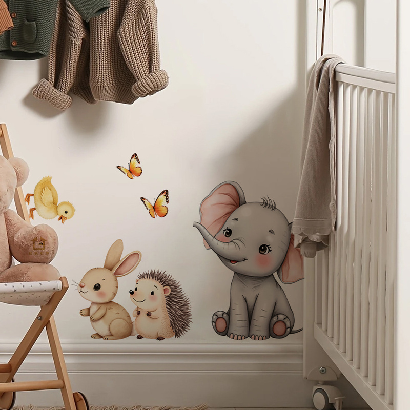 Karikatür Hayvan Duvar Sticker - Baby Nursery Decals incelemesi ve fiyatı