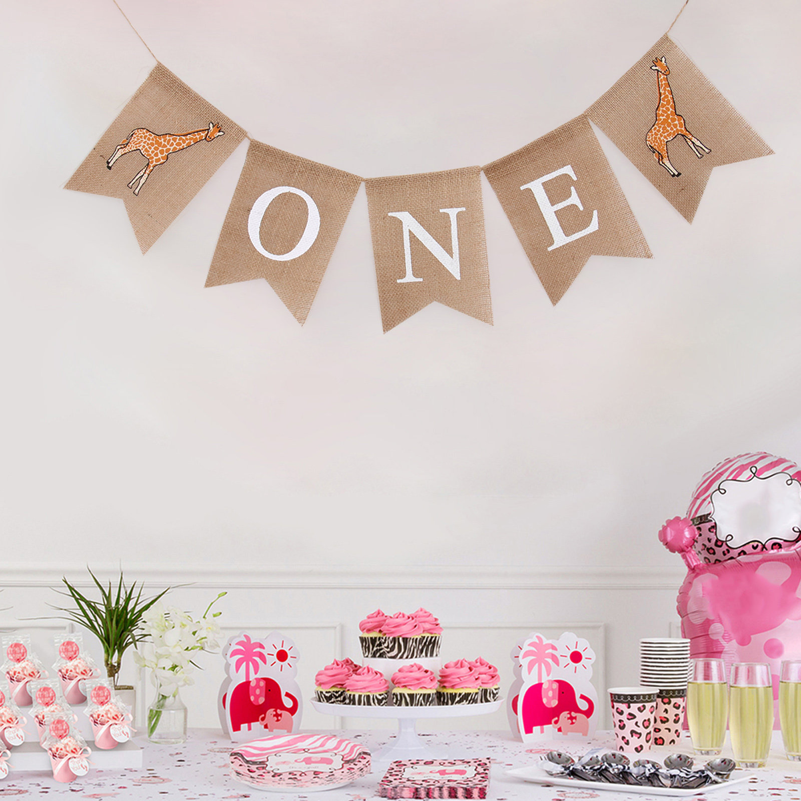 Zürafa Keten Afiş Tek Baskılı  - Baby Nursery Bunting incelemesi ve fiyatı