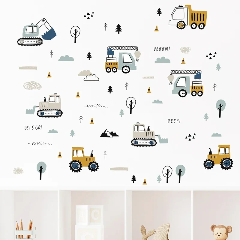 Elle Çizilmiş Sevimli Arabalar - Baby Nursery Decals incelemesi ve fiyatı