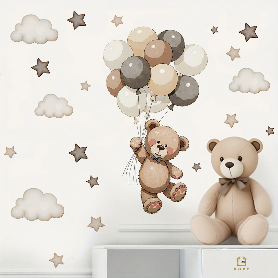 Sevimli Oyuncak Ayı Duvar Çıka - Baby Nursery Decals incelemesi ve fiyatı