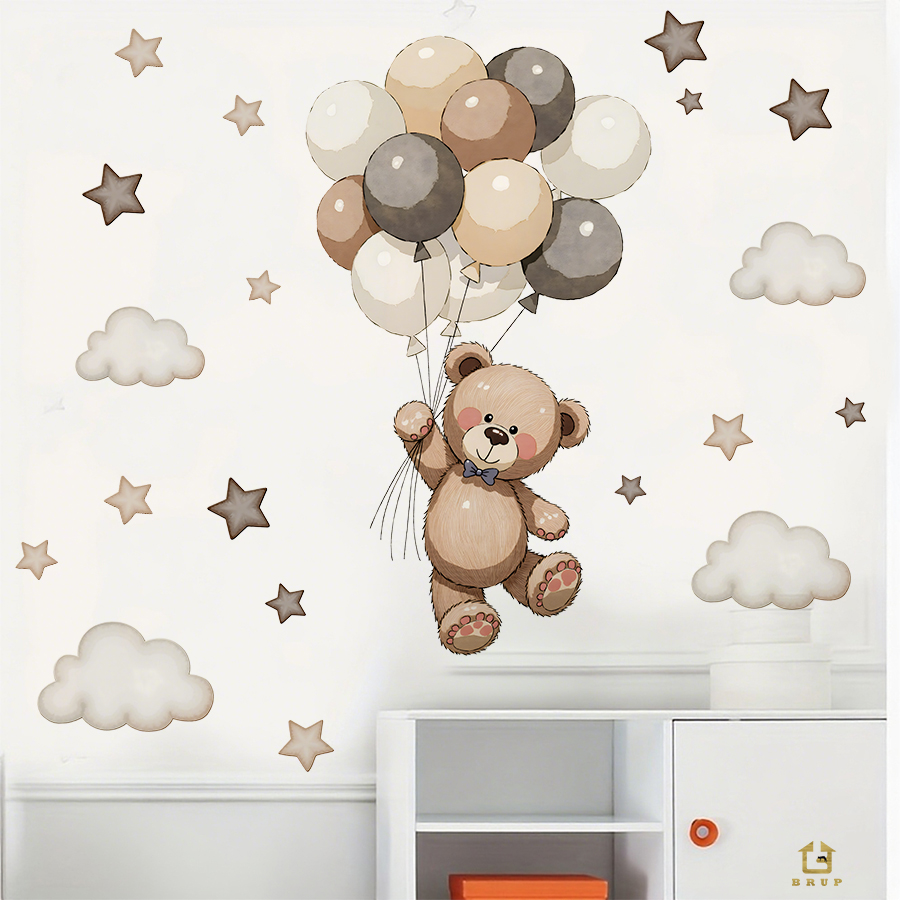 Sevimli Oyuncak Ayı Duvar Çıka - Baby Nursery Decals incelemesi ve fiyatı