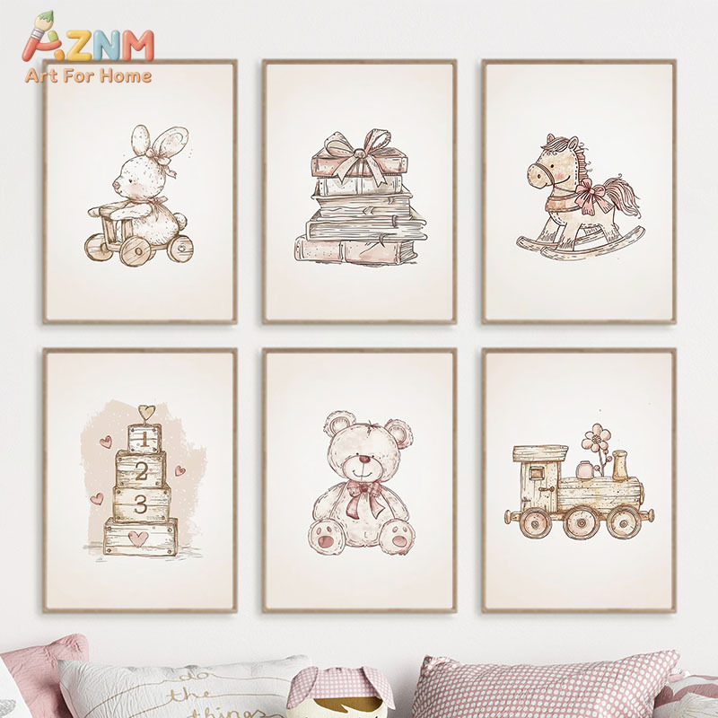 AZNM Vintage Bebek Oyuncak Kan - Baby Nursery Vintage Decor incelemesi ve fiyatı
