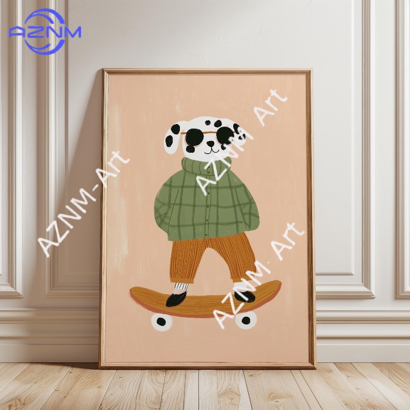 1 adet komik hayvan kaykay pos - Animals Baby Nursery incelemesi ve fiyatı