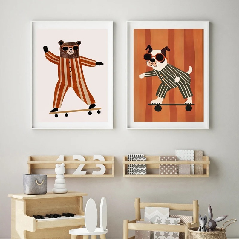 1 adet çerçevesiz Komik Hayvan - Animals Baby Nursery incelemesi ve fiyatı