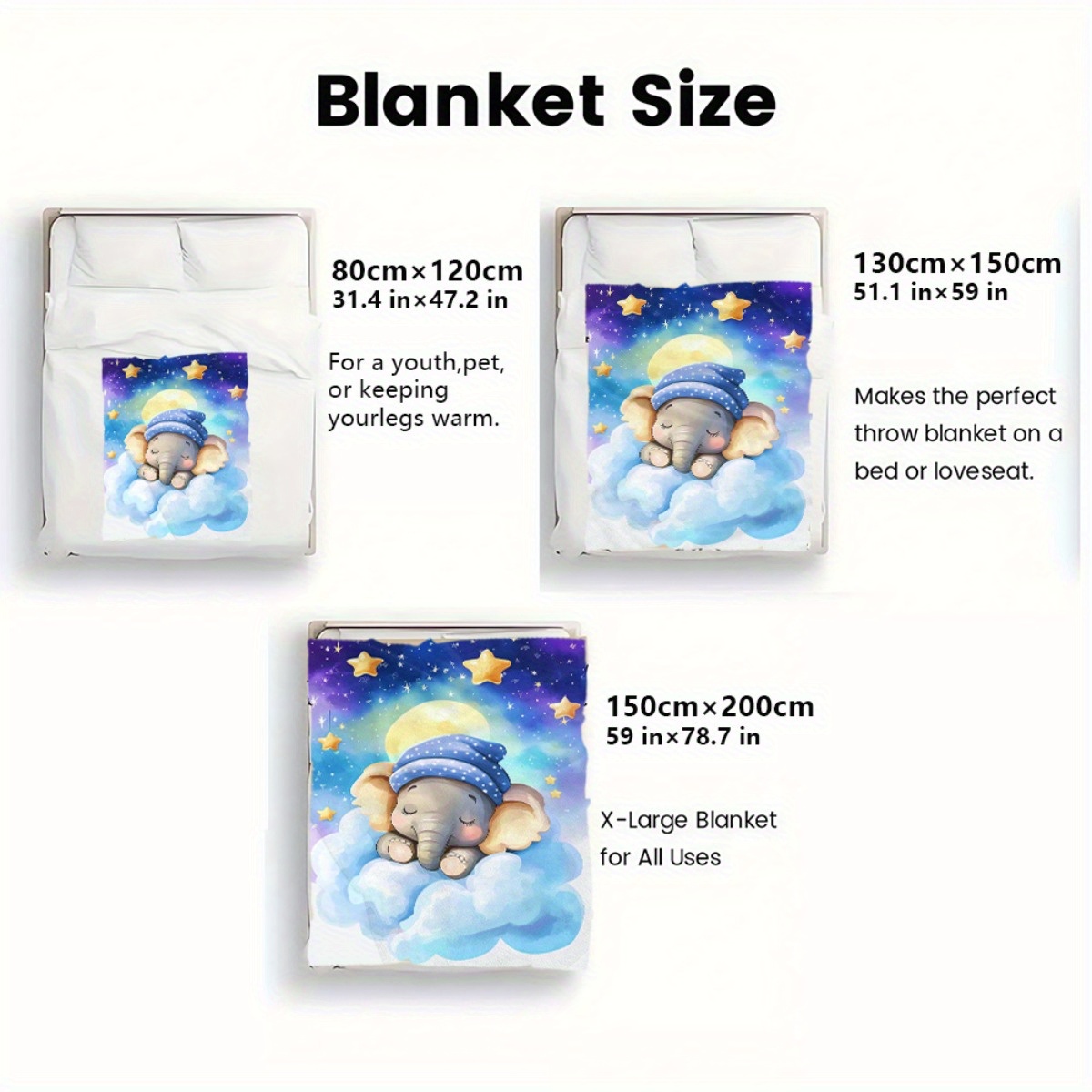 Uyuyan Bebek Fil Bulut Yıldızl - Baby Nursery Animal Theme incelemesi ve fiyatı