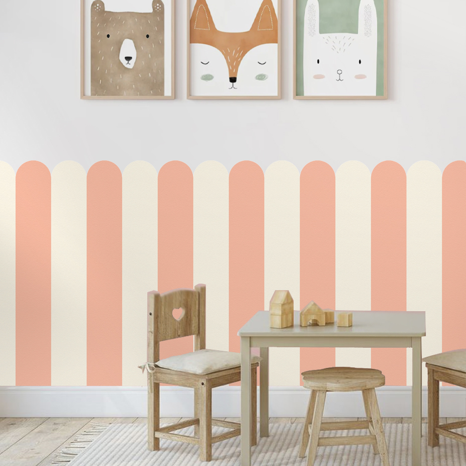 Çok renkli Dikey Çizgili Ark D - Baby Nursery Decals incelemesi ve fiyatı
