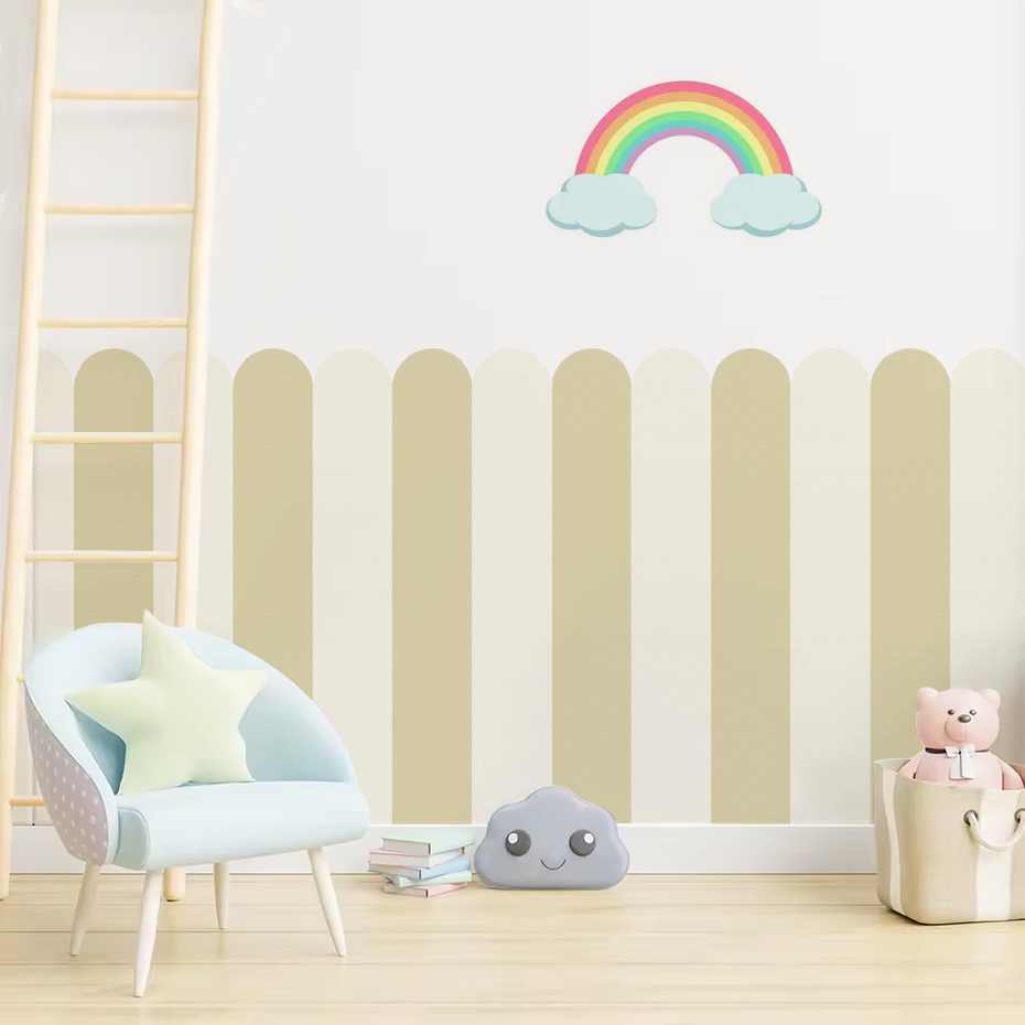 Çok renkli Dikey Çizgili Ark D - Baby Nursery Decals incelemesi ve fiyatı