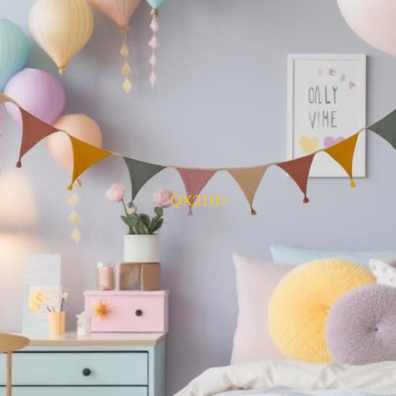QX2D Yumuşak Kumaş Bunting Afi - Baby Nursery Bunting incelemesi ve fiyatı